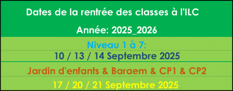 Rentrée scolaire
